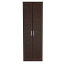 Παπουτσοθήκη-ντουλάπα SANTE pakoworld 21 ζευγών σε καρυδί 60x37x183εκ