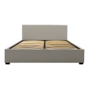 Κρεβάτι Norse pakoworld ύφασμα γκρι με αποθηκευτικό χώρο 160x200εκ