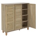 Παπουτσοθήκη-ντουλάπι SANTO pakoworld 16 ζεύγων χρώμα sonoma 89,5x34,5x91,5εκ