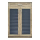 Παπουτσοθήκη-ντουλάπι Sante pakoworld 20 ζεύγων σε sonoma-ανθρακί απόχρωση 80x37x123εκ