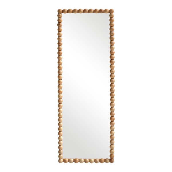 Καθρέπτης Ledalo pakoworld ξύλο σε φυσική απόχρωση 45x4.5x130εκ