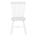 Καρέκλα Melia pakoworld rubberwood σε λευκή απόχρωση 45x51x87εκ | Συσκευασία 4 τμχ