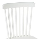 Καρέκλα Melia pakoworld rubberwood σε λευκή απόχρωση 45x51x87εκ | Συσκευασία 4 τμχ