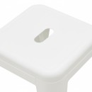 Σκαμπό Utopia pakoworld μέταλλο σε λευκή ματ απόχρωση 30x30x45εκ