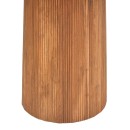 Τραπέζι Tully pakoworld μασίφ ξύλο ακακίας σε φυσική απόχρωση Φ120x75εκ