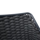 Πολυθρόνα Ortegia pakoworld αλουμινίου με ανθρακί σκελετό και σχοινί 57x62x82εκ