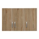 Πατάρι ντουλάπας τρίφυλλο Lego pakoworld σε sonoma απόχρωση 90x41.5x60εκ