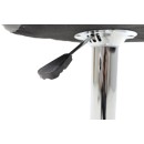 Σκαμπό μπαρ Coozy pakoworld pu σε μαύρο χρώμα σκελετός χρωμίου | Συσκευασία 2 τμχ