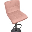 Σκαμπό μπαρ Remina pakoworld πτυσσόμενο σάπιο μήλο βελούδο-βάση μαύρο μέταλλο 44x44x112εκ | Συσκευασία 2 τμχ