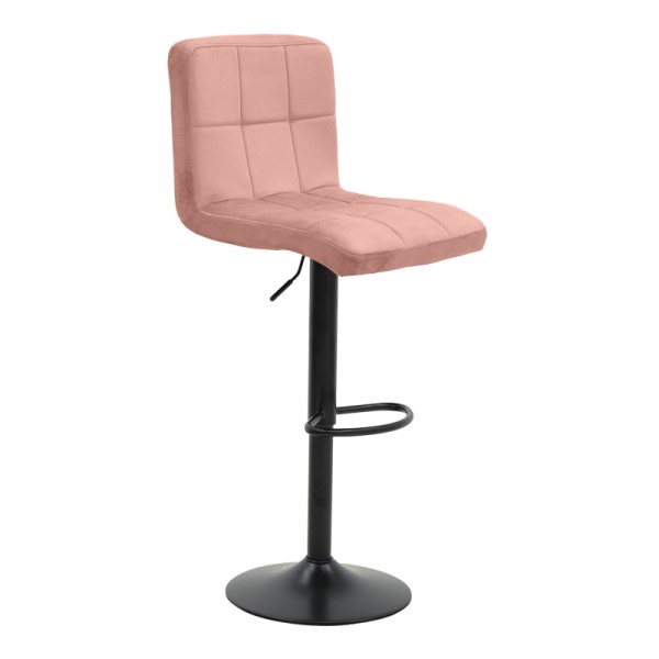 Σκαμπό μπαρ Remina pakoworld πτυσσόμενο σάπιο μήλο βελούδο-βάση μαύρο μέταλλο 44x44x112εκ | Συσκευασία 2 τμχ