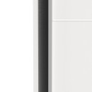 Ντουλάπα ρούχων Kawen pakoworld δίφυλλη με συρόμενες πόρτες λευκό 116.5x60x203εκ