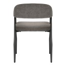 Πολυθρόνα Sezan pakoworld ύφασμα σε ανθρακί απόχρωση 56x55x78εκ | Συσκευασία 2 τμχ