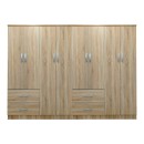 Ντουλάπα οχτάφυλλη Lego pakoworld sonoma 241x42x181εκ