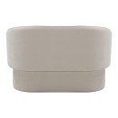 Καναπές διθέσιος Playmob pakoworld ύφασμα σε μπεζ απόχρωση 128x65x79εκ