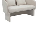 Καναπές διθέσιος Playmob pakoworld ύφασμα σε μπεζ απόχρωση 128x65x79εκ