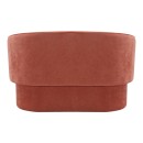 Καναπές διθέσιος Playmob pakoworld ύφασμα σε κεραμιδί απόχρωση 128x65x79εκ