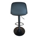 Σκαμπό μπαρ Louser pakoworld πτυσσόμενο μαύρο pp με μαξιλάρι-βάση μαύρο μέταλλο 44x46x114εκ | Συσκευασία 2 τμχ