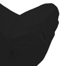 Πουφ ξαπλώστρα Lara pakoworld αδιάβροχο σε μαύρη απόχρωση 60x150x40εκ