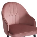 Σκαμπό μπαρ Velva pakoworld βελούδο σε σάπιο μήλο απόχρωση 46x45x113εκ | Συσκευασία 2 τμχ