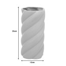 Βάζο Dermel pakoworld κεραμικό σε μπεζ απόχρωση Φ12x25εκ