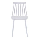 Καρέκλα Aurora I pakoworld pp σε λευκή απόχρωση-πόδι μεταλλικό λευκό 43x48x79εκ