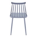 Καρέκλα Aurora I pakoworld pp σε γκρι απόχρωση-πόδι μεταλλικό γκρι 43x48x79εκ