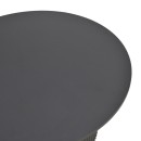 Τραπέζι Karulo pakoworld mdf σε μαύρη απόχρωση Φ120x76εκ