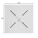 Επιφάνεια τραπεζιού Portico pakoworld HPL wenge 69x69εκ πάχους 12mm