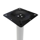 Βάση τραπεζιού bar Staid pakoworld μεταλλική λευκή-μαύρη 40x40x94εκ