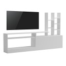 Σύνθετο σαλονιού Seruno pakoworld λευκό 170x25x100εκ