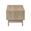 Τραπέζι σαλονιού Judas pakoworld σε μαύρο μαρμάρου-sonoma απόχρωση 90x45x38.5εκ