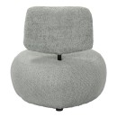 Πολυθρόνα Stonie pakoworld μπουκλέ ύφασμα σε φυστικί απόχρωση 67x73x67εκ