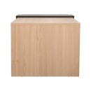 Τραπέζι σαλονιού Cozeto pakoworld σε φυσική απόχρωση με όψη μαρμάρου 100x53x41.5εκ