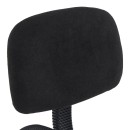 Καρέκλα ρεσεψιόν Icina pakoworld ύφασμα σε μαύρη απόχρωση 58x54x102-123εκ