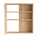 Ντουλάπι μπάνιου Bagno με καθρέπτη pakoworld oak 60x14.5x63.6εκ