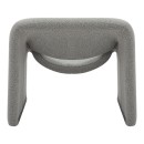 Πολυθρόνα Clous pakoworld μπουκλέ ύφασμα σε ανοιχτή γκρι απόχρωση 86x77x73.5εκ