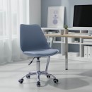 Καρέκλα γραφείου εργασίας Gaston II pakoworld pp-pu σε απόχρωση ανοιχτό μπλε 48x57x77-90εκ