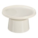 Τραπέζι σαλονιού Ginoze pakoworld μέταλλο σε λευκή απόχρωση Φ70x41εκ