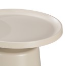 Τραπέζι σαλονιού Ginoze pakoworld μέταλλο σε cappuccino απόχρωση Φ70x42,5εκ