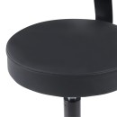 Καρέκλα γραφείου τροχήλατη Mafeshi pakoworld pu σε μαύρη απόχρωση 45x44x70-82εκ