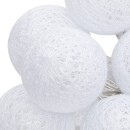 Διακοσμητικά λαμπάκια led Batoni pakoworld pvc σε λευκή απόχρωση Φ3.5x260εκ