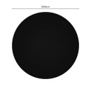 Επιφάνεια τραπεζιού Senlo pakoworld τ.Werzalit μαύρο Φ60εκ