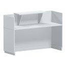 Γραφείο reception Lotus pakoworld σε λευκή απόχρωση 180x70x110εκ