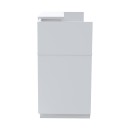 Γραφείο reception Lotus pakoworld σε λευκή απόχρωση 180x70x110εκ