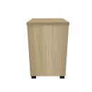 Συρταριέρα επαγγελματική τροχήλατη Lotus pakoworld 3ων συρταριών σε φυσική-ανθρακί απόχρωση 40x44x61εκ