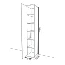 Στήλη Juan pakoworld λευκό 30x35x177εκ