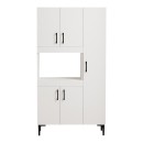 Ντουλάπια κουζίνας Defne pakoworld σε λευκή απόχρωση 89x37.5x160εκ