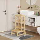 Παιδικός πύργος εκμάθησης Chiquel pakoworld τ. Montessori ξύλο σε φυσική απόχρωση 45.7x51x90εκ