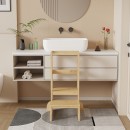 Παιδικός πύργος εκμάθησης Chiquel pakoworld τ. Montessori ξύλο σε φυσική απόχρωση 45.7x51x90εκ