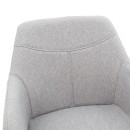 Πολυθρόνα Nasima pakoworld ύφασμα γκρι-φυσικό 57x58x84εκ | Συσκευασία 2 τμχ